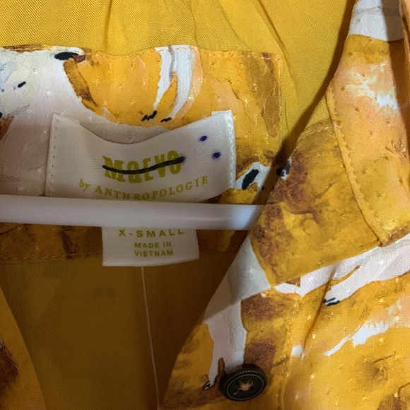 Maeve Mini Shirt dress Anthropologie dog print new with tags sold out xtra small - Picture 10 of 10